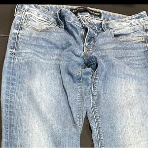 Express Women's Skinny Jeans - Light Blue